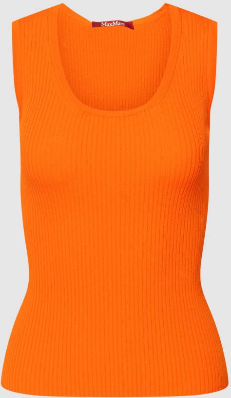 Max Mara Studio Gebreide top met ribstructuur model 'PANDA'