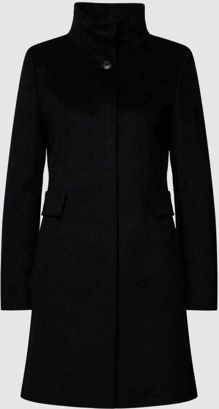 Max Mara Studio Lange jas met steekzakken opzij model 'Agnese'