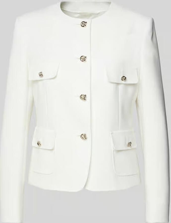 Max Mara Studio Witte Jassen in Triacetaat Polyester Mix White Dames - Foto 5