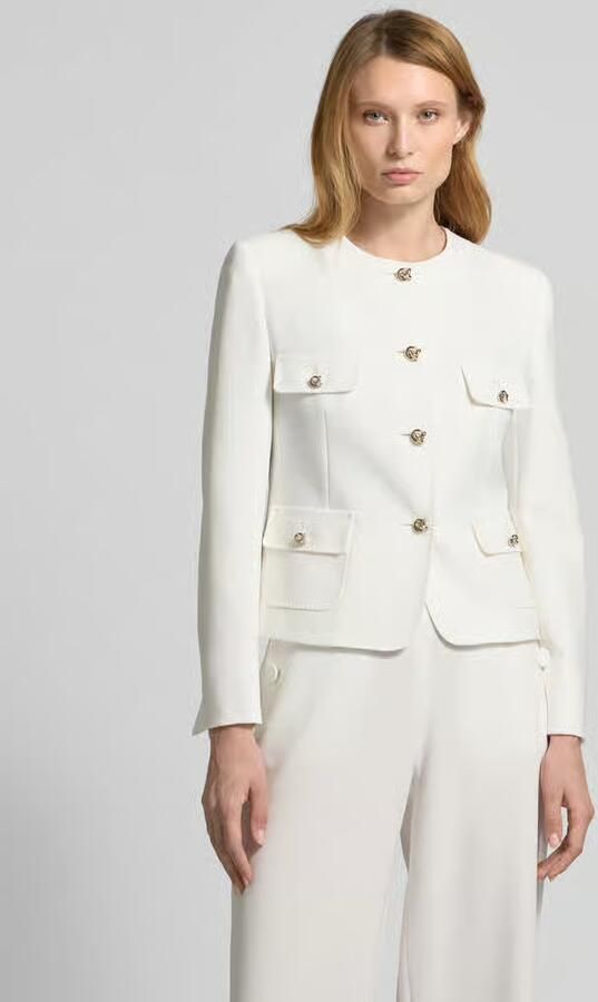 Max Mara Studio Witte Jassen in Triacetaat Polyester Mix White Dames - Foto 7