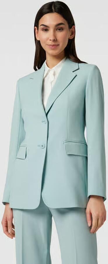 Max Mara Studio Blazer van lanawol met reverskraag model 'DINGEY' - Foto 2