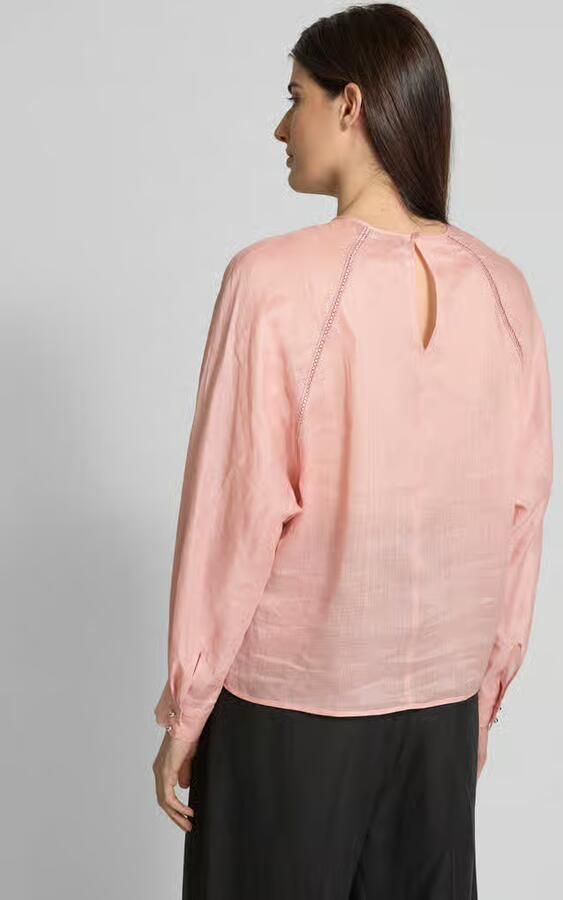 Max Mara Studio Regular fit zijden blouse met plooien model 'ZEO' - Foto 6