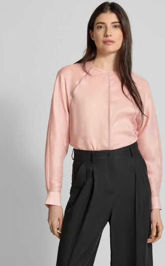Max Mara Studio Regular fit zijden blouse met plooien model 'ZEO' - Foto 7
