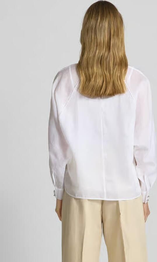 Max Mara Studio Regular fit zijden blouse met plooien model 'ZEO' - Foto 9