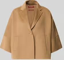 Max Mara Studio boxy fit blouson van mix van kasjmier en scheerwol model 'QUORUM'