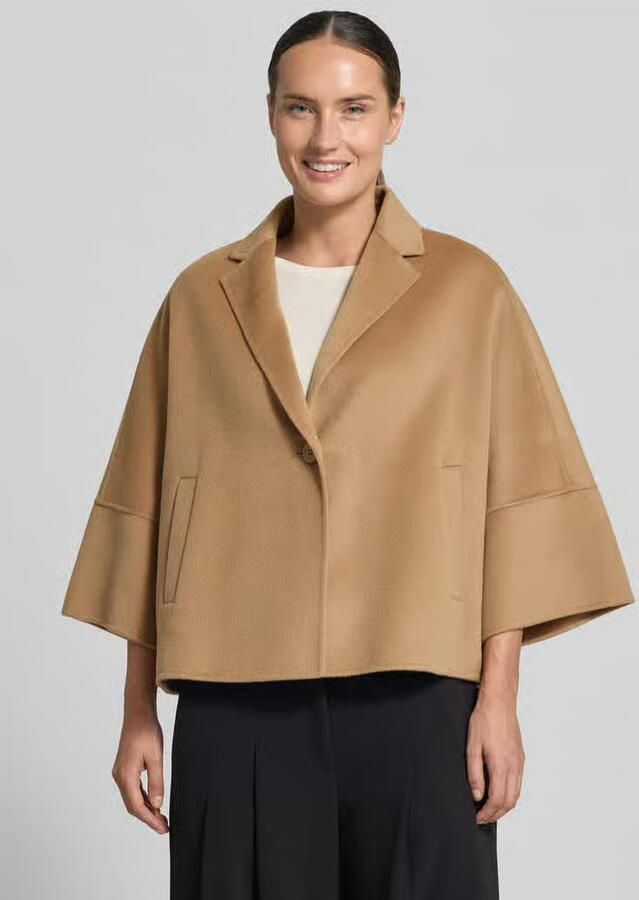 Max Mara Studio boxy fit blouson van mix van kasjmier en scheerwol model 'QUORUM' - Foto 2