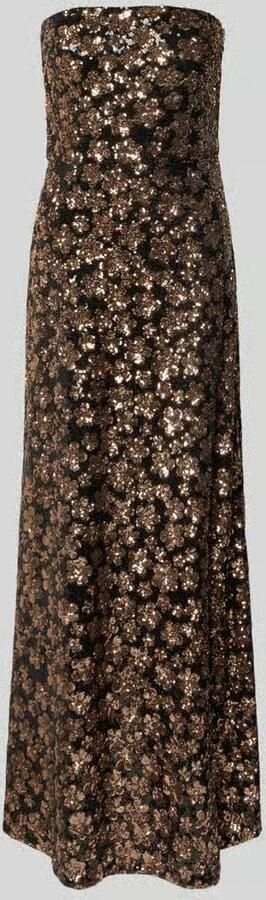 Max Mara Studio Getailleerde avondjurk met all-over motief