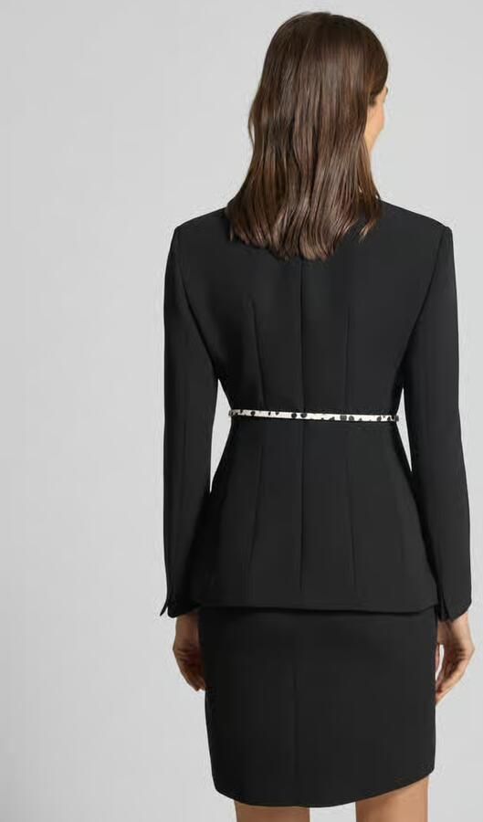 Max Mara Studio Getailleerde blazer met extra riem model 'QUINOA' - Foto 4