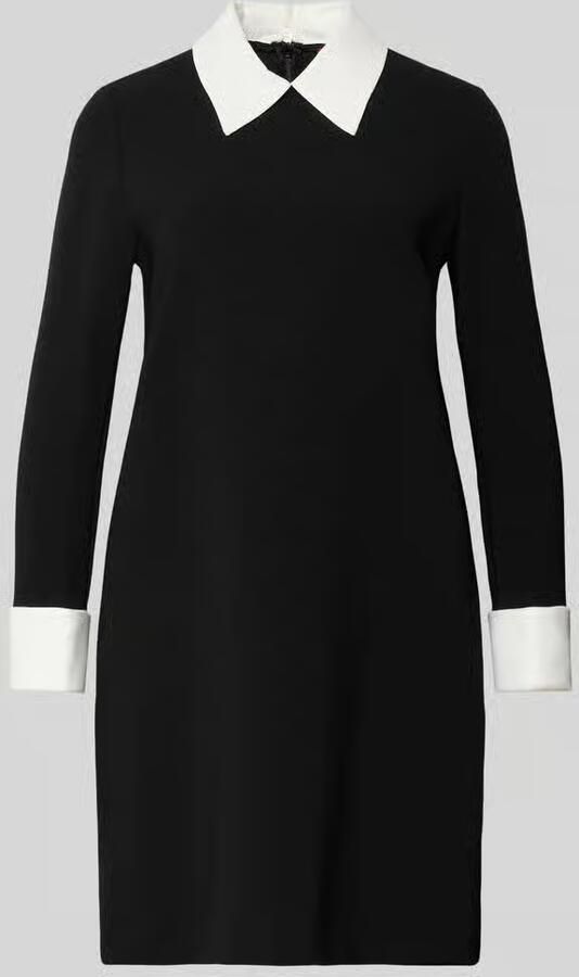 Max Mara Studio Getailleerde Cocktailjurk met Contrast manchetten Model 'BRAVO' - Foto 2