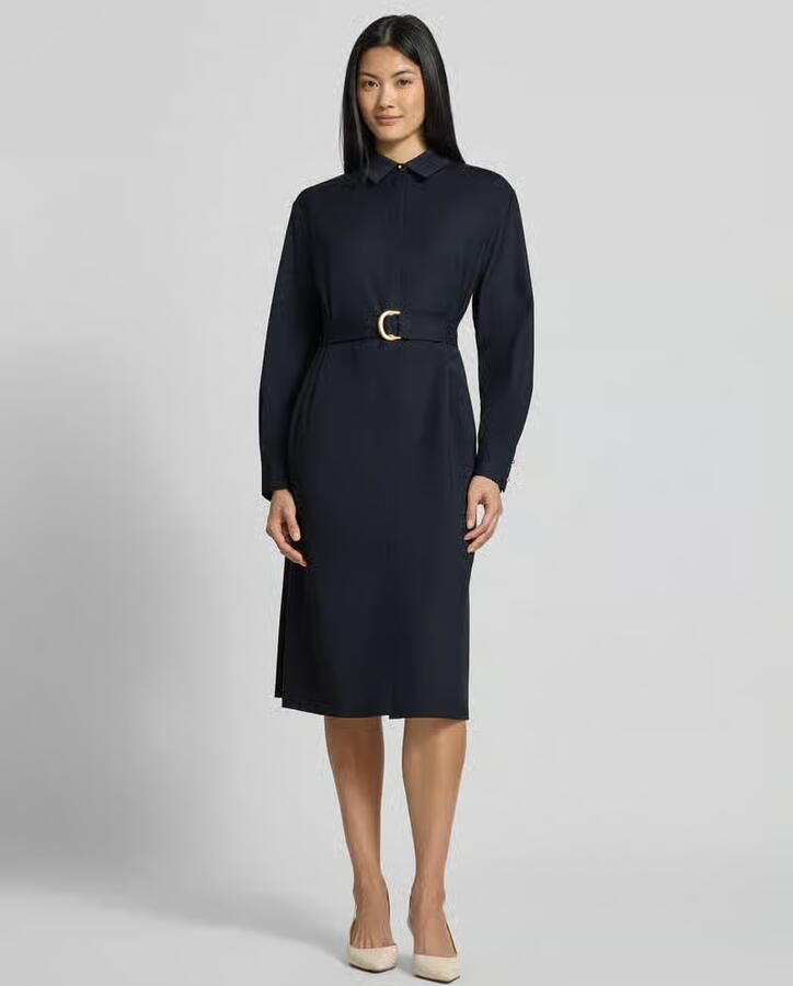 Max Mara Studio Getailleerde vrijetijdsjurk van pure scheerwol model 'PAGELLA' - Foto 2