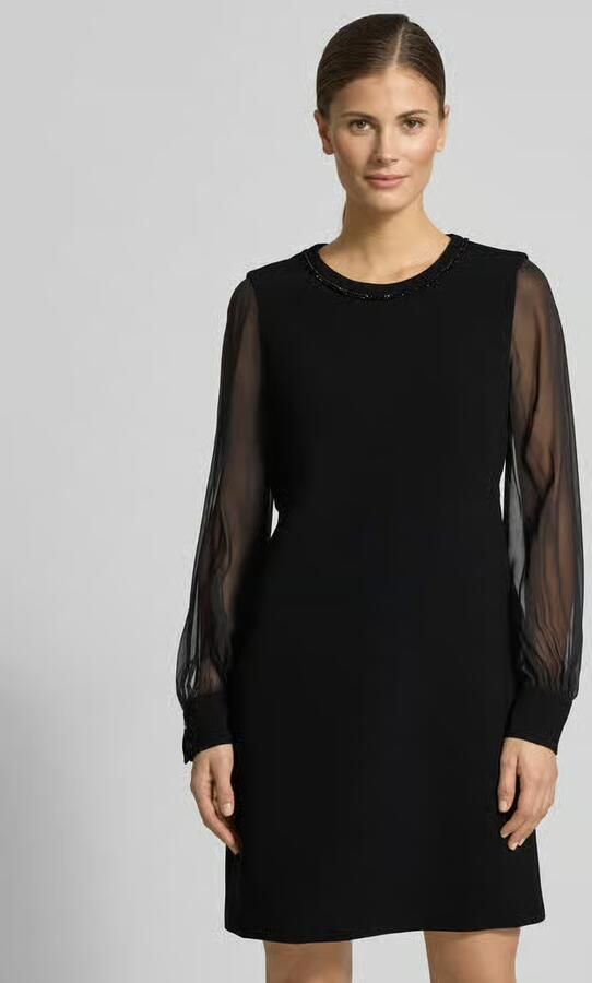Max Mara Studio Knie-lange Cocktailjurk met semitransparente mouw - Foto 2