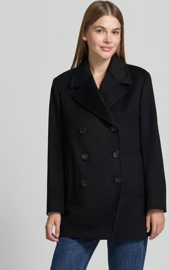 Max Mara Studio lange wollen jas met dubbele knoopsluiting model 'MAGENTA' - Foto 2