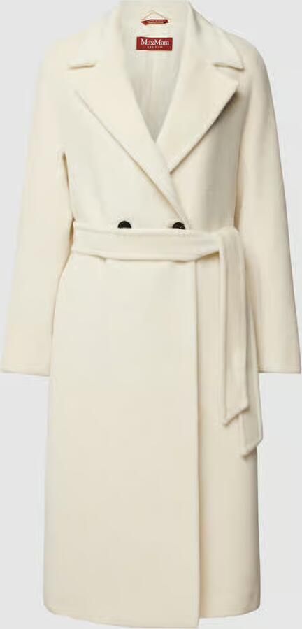 Max Mara Studio Lange wollen jas met reverskraag model 'Martin' - Foto 2