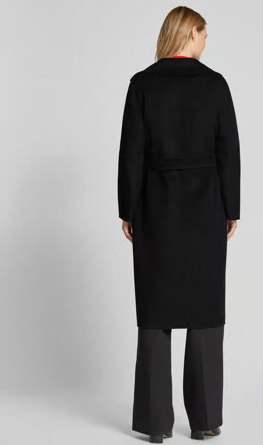 Max Mara Studio Lange wollen jas met opstaande kraag en kasjmier model 'CLES' - Foto 2