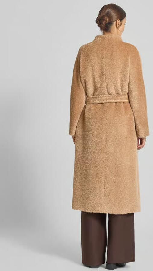 Max Mara Studio Lange wollen jas van alpacamix model 'FERITO'