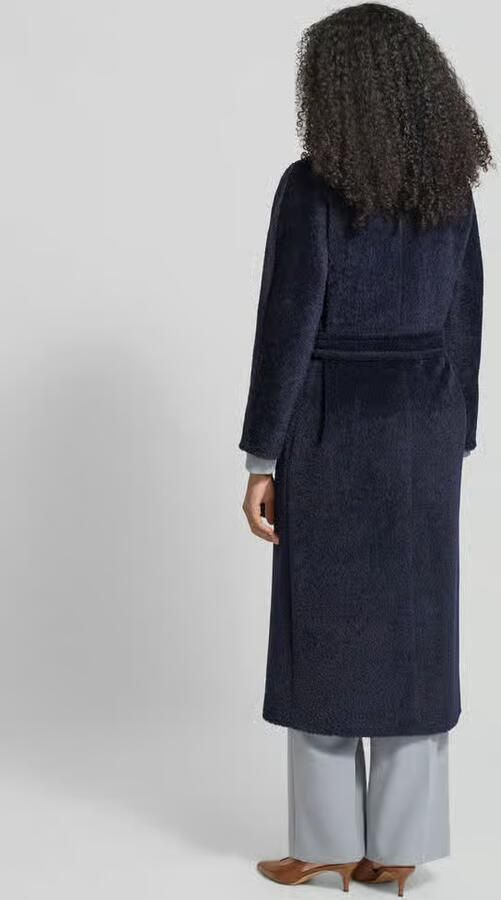 Max Mara Studio Lange wollen jas van alpacamix model 'FERITO'