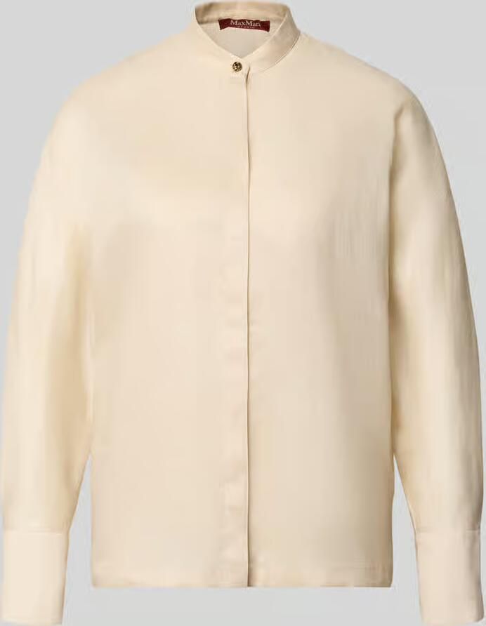 Max Mara Studio Loose fit blouse met lange mouwen van pure ramie model 'BALDI' - Foto 2