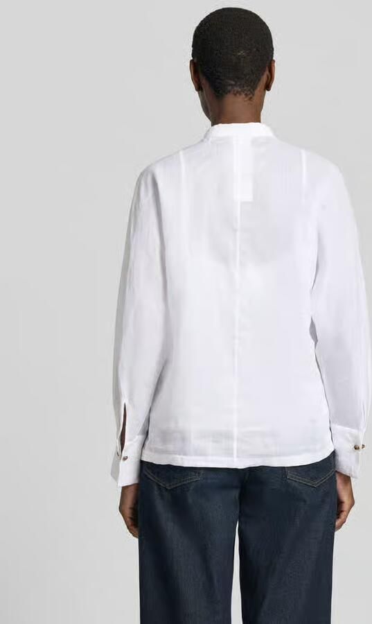 Max Mara Studio Loose fit blouse met lange mouwen van pure ramie model 'BALDI' - Foto 3