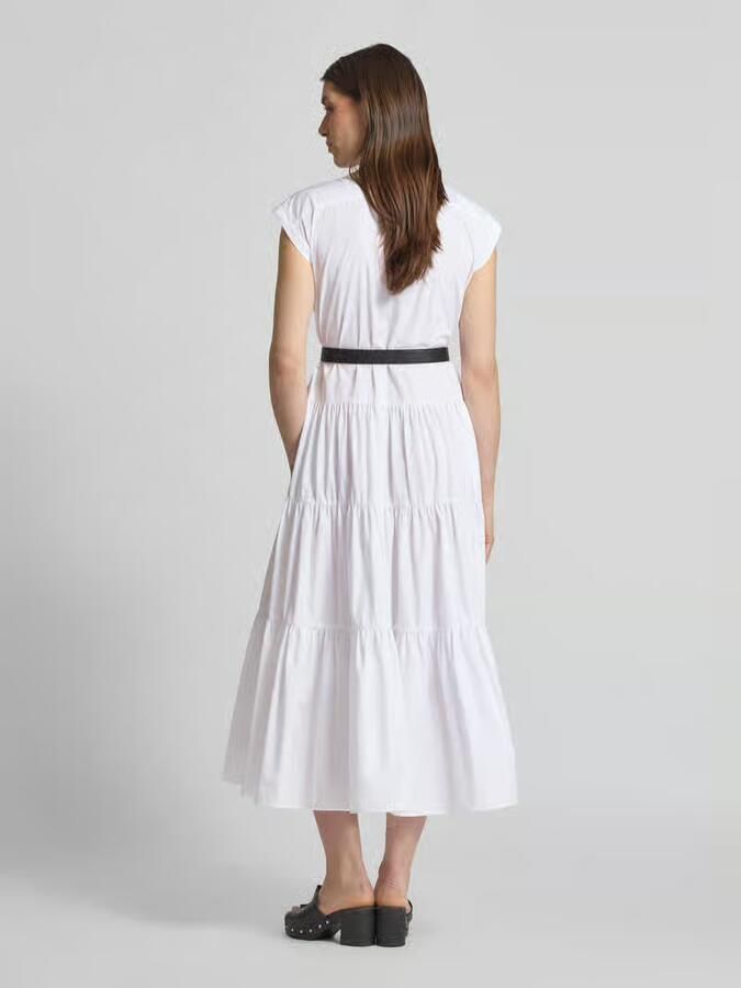 Max Mara Studio Maxi-jurk met opstaande kraag model 'BAIRO' - Foto 2