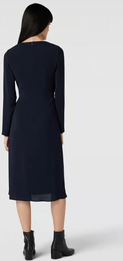Max Mara Studio Midi-jurk met V-hals model 'MAMMOLA' - Foto 3