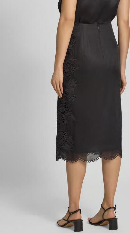 Max Mara Studio Midirok met kant model 'FIFY'