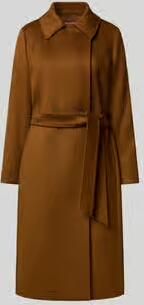 Max Mara Studio Recht model lange jas van zuivere scheerwol model 'BCOLLAG'