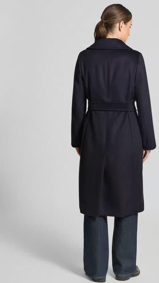 Max Mara Studio Recht model lange jas van zuivere scheerwol model 'BCOLLAG' - Foto 3