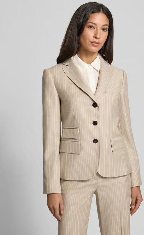 Max Mara Studio Regular fit blazer van scheerwolmix model 'PANINO' - Foto 2
