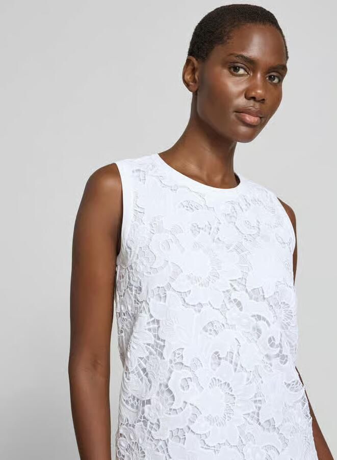 Max Mara Studio regular fit blouse met ajourwerk model 'STREET'