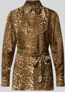Max Mara Studio Regular fit blouse met lange mouwen van pure zijde