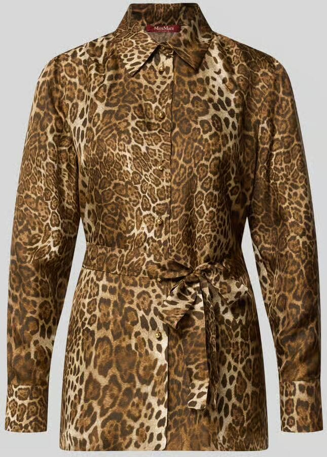 Max Mara Studio Regular fit blouse met lange mouwen van pure zijde - Foto 2