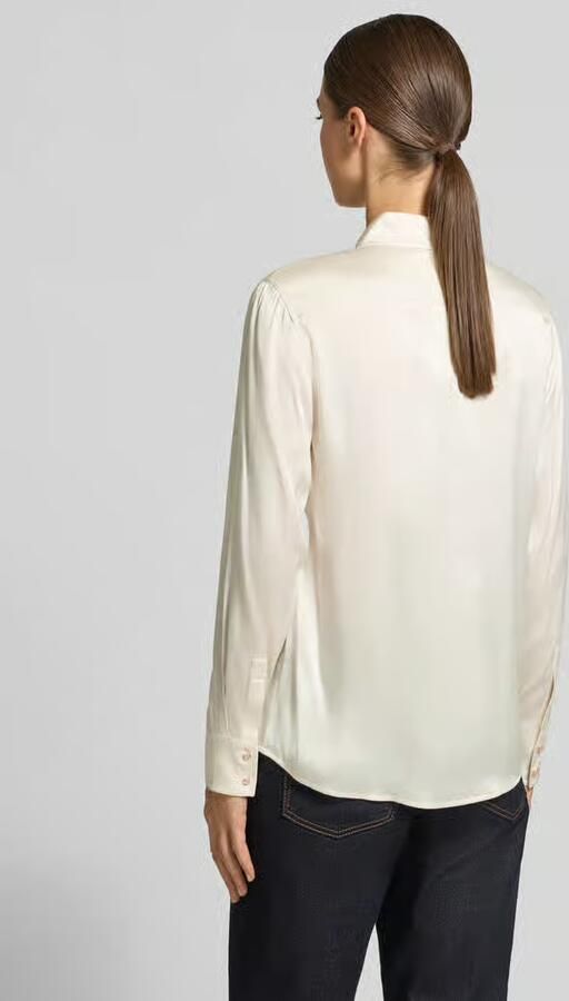 Max Mara Studio Regular fit blouse met lange mouwen van zijdemix model 'XERO' - Foto 3