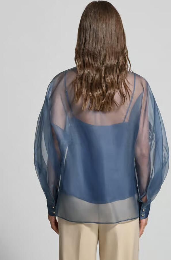 Max Mara Studio regular fit blouse van pure zijde model 'SELIBBRA'