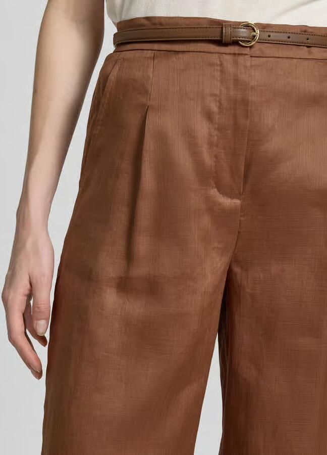 Max Mara Studio regular fit culotte in verkorte lengte model 'TARTUFO'