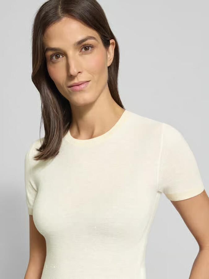 Max Mara Studio Regular fit gebreid shirt van een mix van zijde en wol model 'MSTLEPRE' - Foto 2
