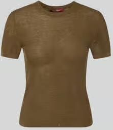 Max Mara Studio Regular fit gebreid shirt van mix van zijde en wol model 'MSTLEPRE'