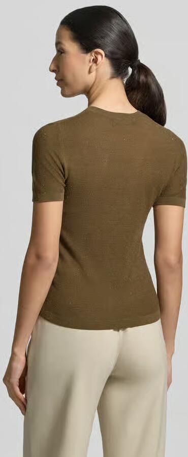 Max Mara Studio Regular fit gebreid shirt van mix van zijde en wol model 'MSTLEPRE' - Foto 2
