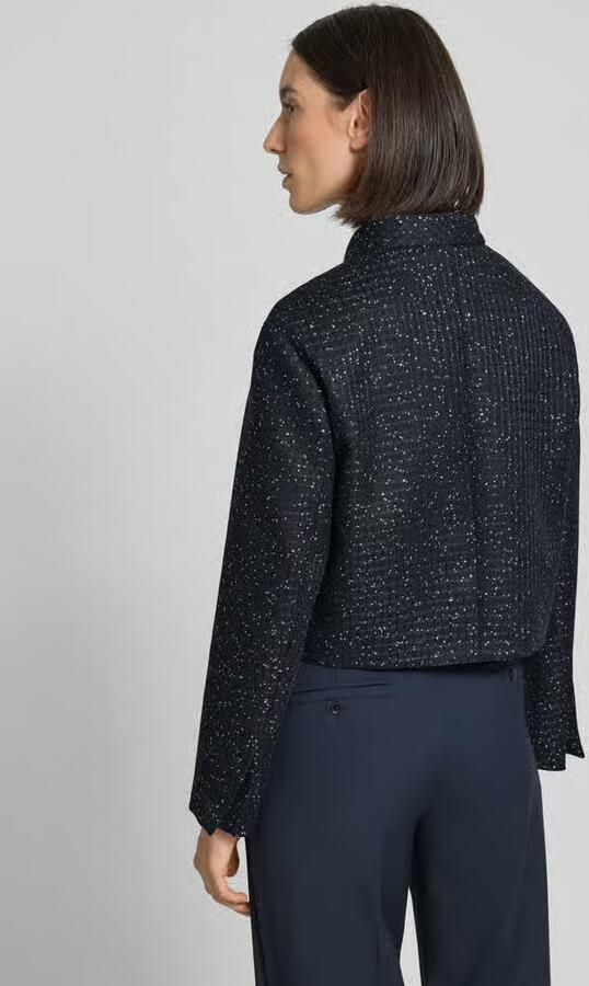 Max Mara Studio Regular fit korte blazer van katoenmix model 'OUMO'
