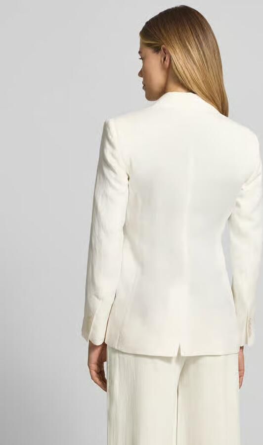 Max Mara Studio regular fit lange blazer van puur linnen model 'BELLO'