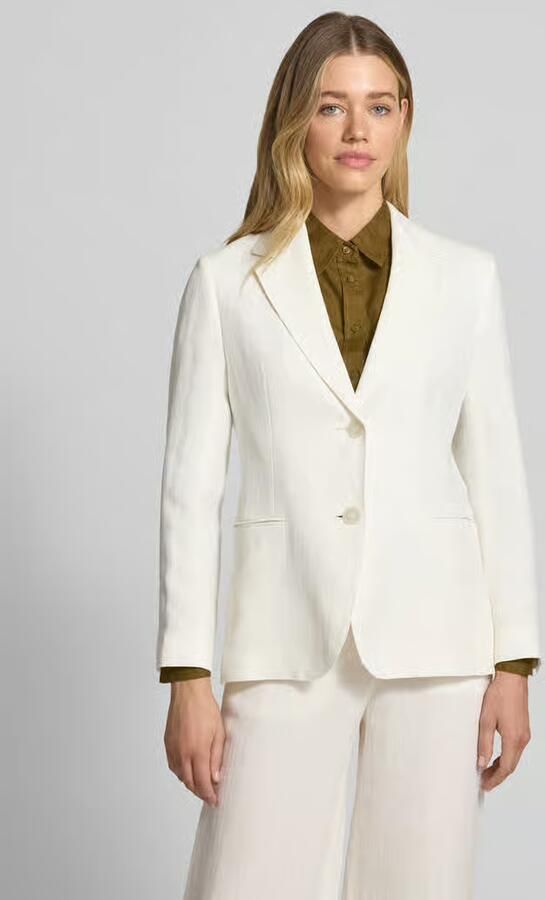 Max Mara Studio regular fit lange blazer van puur linnen model 'BELLO' - Foto 4