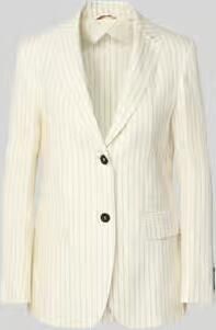 Max Mara Studio regular fit lange blazer van puur linnen model 'ELOGIO'