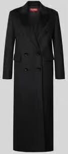 Max Mara Studio Regular fit lange jas van zuivere scheerwol model 'MSTEFFIGE'