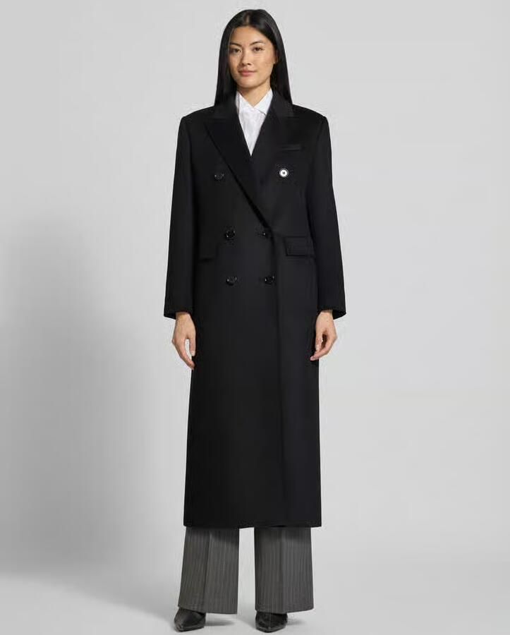 Max Mara Studio Regular fit lange jas van zuivere scheerwol model 'MSTEFFIGE' - Foto 2