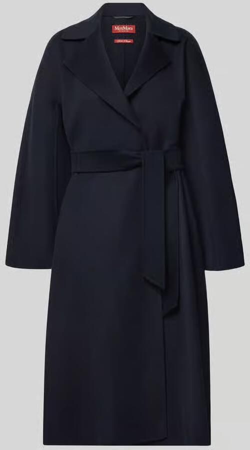 Max Mara Studio regular fit lange wollen jas met kasjmier model 'CLES' - Foto 2