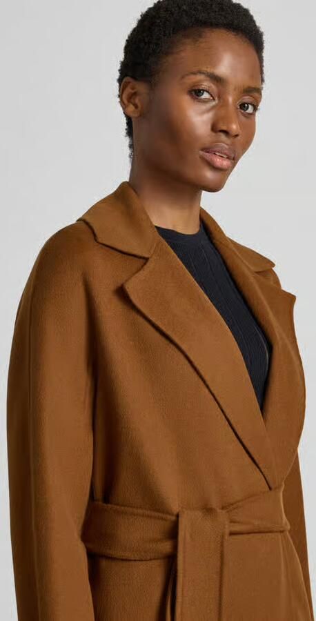 Max Mara Studio regular fit lange wollen jas met kasjmier model 'CLES' - Foto 2