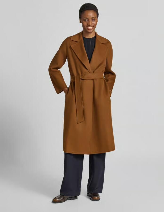 Max Mara Studio regular fit lange wollen jas met kasjmier model 'CLES' - Foto 2