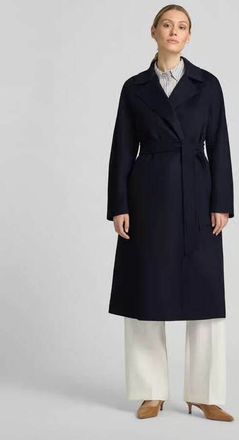 Max Mara Studio regular fit lange wollen jas met kasjmier model 'CLES' - Foto 3