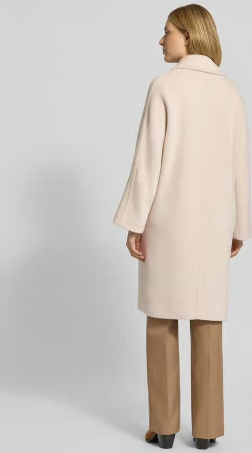 Max Mara Studio Regular fit lange wollen jas van alpacamix model 'TOKIO'