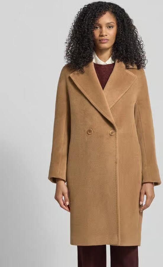 Max Mara Studio Regular fit lange wollen jas van alpacamix model 'TOKIO' - Foto 2