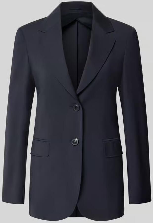 Max Mara Studio Regular fit longblazer van pure scheerwol model 'ASSENZI'